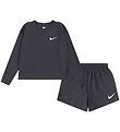 Nike Trainingsanzug - Bluse/Shorts - Dark Rauch Grey