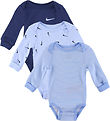 Nike Bodysuit L/æ - 3-Pack - Cobalt Bliss Heather