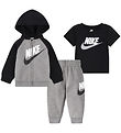 Nike Set - Cardigan/Sweatpants/T-shirt - Carbon Heather