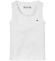 Tommy Hilfiger Tanktop - Essential Rib - White w. Lace