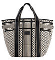 Lala Berlin Shopper - East West - Heritage Stripe Black