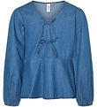 Vero Moda Girl Blouse - VmDemi - Medium+ Blue Denim