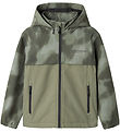 Name It Softshell Jacket w. Fleece - NkmAlfa08 - Shadow w. Camou