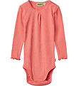 Wheat Bodysuit L/æ - Rib - Lotta - Light Coral