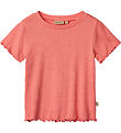 Wheat T-shirt - Rib - Irene - Light Coral