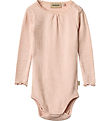 Wheat Bodysuit L/æ - Rib - Lotta - Powder
