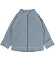 Mikk-Line Fleece Jacket - Faded Denim Melange