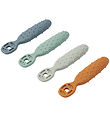 Liewood Babylöffel - Silikon - 4er-Pack - Caelia - Whale Blue Mu