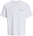 Jack & Jones Stuttermabolur - JorRetiro - Bright White