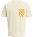Jack & Jones Stuttermabolur - JorSplit - Antique White