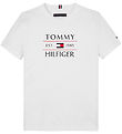 Tommy Hilfiger T-Shirt - Flagge - Weiß m. Logo