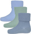MP Socks - 3-Pack - Rib - Dusty Blue/Light Blue/Dusty Green