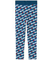 Stella McCartney Kids Leggings - Blau m. Weiß/Rot