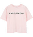 Little Marc Jacobs T-shirt - Pink w. Black/Rhinestone