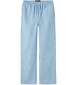 LMTD Byxor - NlfKelle - Silver Blue/White Stripe