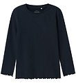 Name It Bluse - Rib - NmfVemma - Dark Sapphire/Solid