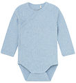 Fixoni Wrap samfella l/e - Rib - Blue Þoka Melange