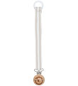 Müsli Pacifier Clip - Stripe - Conditioner Cream/Cashmere