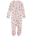 Grenouillère av. Pieds Joha - Viscose/Bambou - Rose Clair av. Ca
