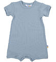 Joha Summer Romper - Rib - Dusty Blue