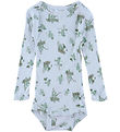 Joha Romper l/s - Viscose/Bamboe - Lichtblauw m. Zaden