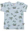 Joha T-Shirt - Viskose/Bambus - Hellblau m. Frösche