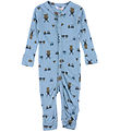 Joha Jumpsuit - Viscose/Bamboo - Blue w. Wind turbine