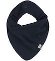 Joha Teething Bib - Wool/Cotton - Rib - Navy
