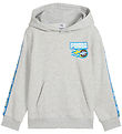 Puma x Hot Wheels Hoodie - Grey Melange w. Blue