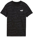Puma T-Shirt - Midden jaren 90 - Zwart m. Print