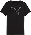 Puma Stuttermabolur - Svart M. Lógó