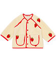 Flöss Fleecejacke - Strawberry - Soft White Berry