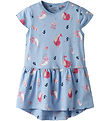 Name It Kjóll - Noos - NmfVigga - Chambray Blue/Whales