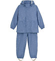 En Fant Rainwear w. Suspenders - PU - Infinity w. Flowers