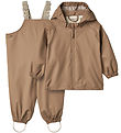 Wheat Rainwear w. Suspenders - PU - Charlie - Hazel