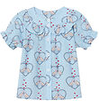 Fliink Skyrta - Colombe - Dream Blue/Hearts