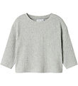 Name It Tröja - Stickad - NmfRikka - Grå Mererad