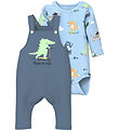 Name It Overalls w. Bodysuit l/s - NbmVonne - Cerulean
