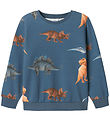 Name It Sweatshirt - NmmPnodino - Krone Blue m. Dino