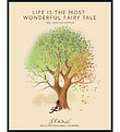 H.C. Andersen Poster I Frame - Life Ice - 40x50cm - Yellow