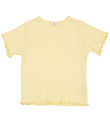 Copenhagen Colors Stuttermabolur - Pale Yellow