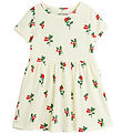 Mini Rodini Klänning - Lingon - Off White