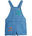 Mini Rodini Latzhosen - Denim - Note - Blau