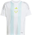 adidas Performance T-paita - Messi - Valkoinen/Lähes Blue