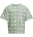 adidas Performance T-Shirt - Star Wars Mandalorian - Silbergrün