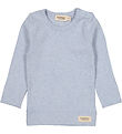 MarMar Blouse - Rib - Modal - Plain - Fresh Air Melange