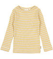 Petit Piao Blouse - Rib - Modal - Yellow Sun/Dark Off White