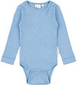 Petit Piao Bodysuit l/s - Rib - Modal - Allure Blue