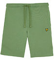Shorts en Molleton Lyle & Scott - Fumée Green
