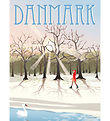 Vissevasse Poster - 30x40 cm - Dänemark - Wintersonne